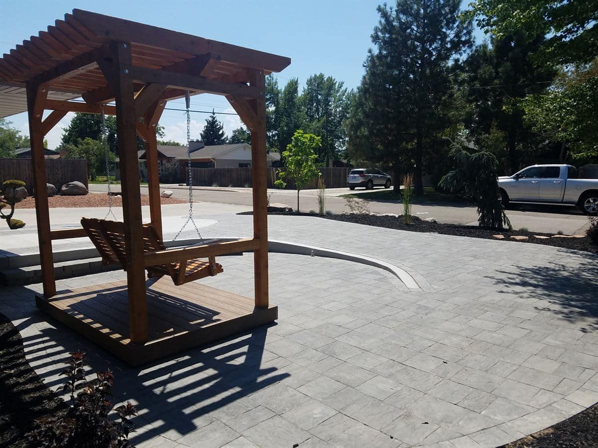 Pergola installation providing shade in Sandy, Utah