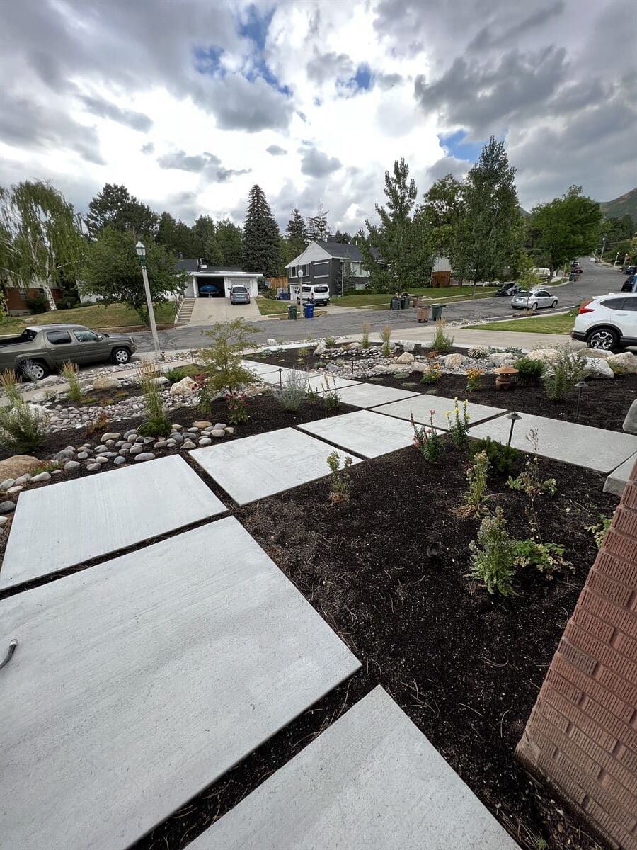 Modern Concrete and Xeriscape Salt lake city Utah