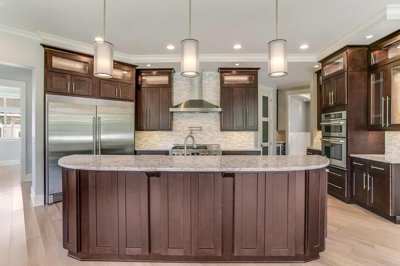 Medium budget kitchen remodel in Riverton, Utah, with updated cabinets, modern appliances, and a fresh layout.