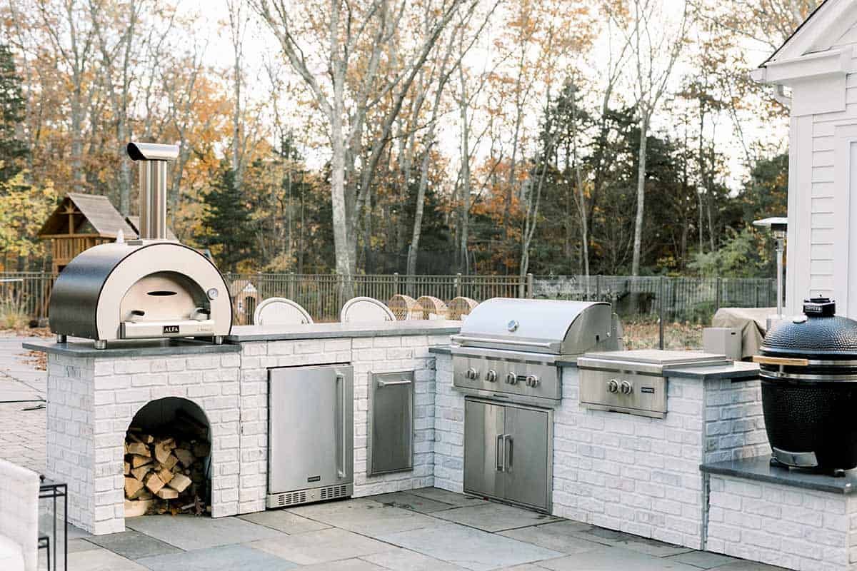 Luxury outdoor kitchen with custom cabinetry in Park City, Utah