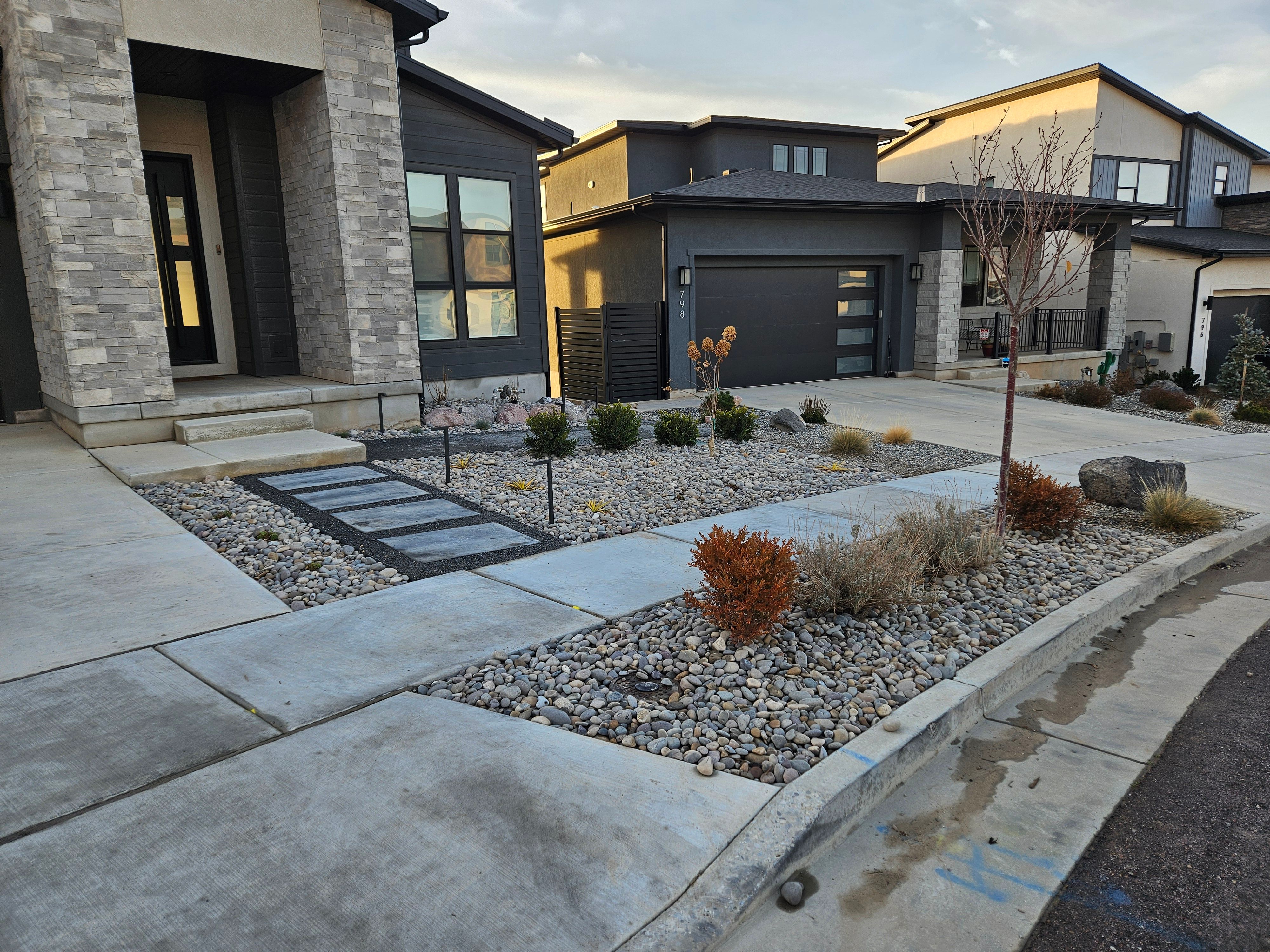 Concrete Replacement w/ Gravel and Plants